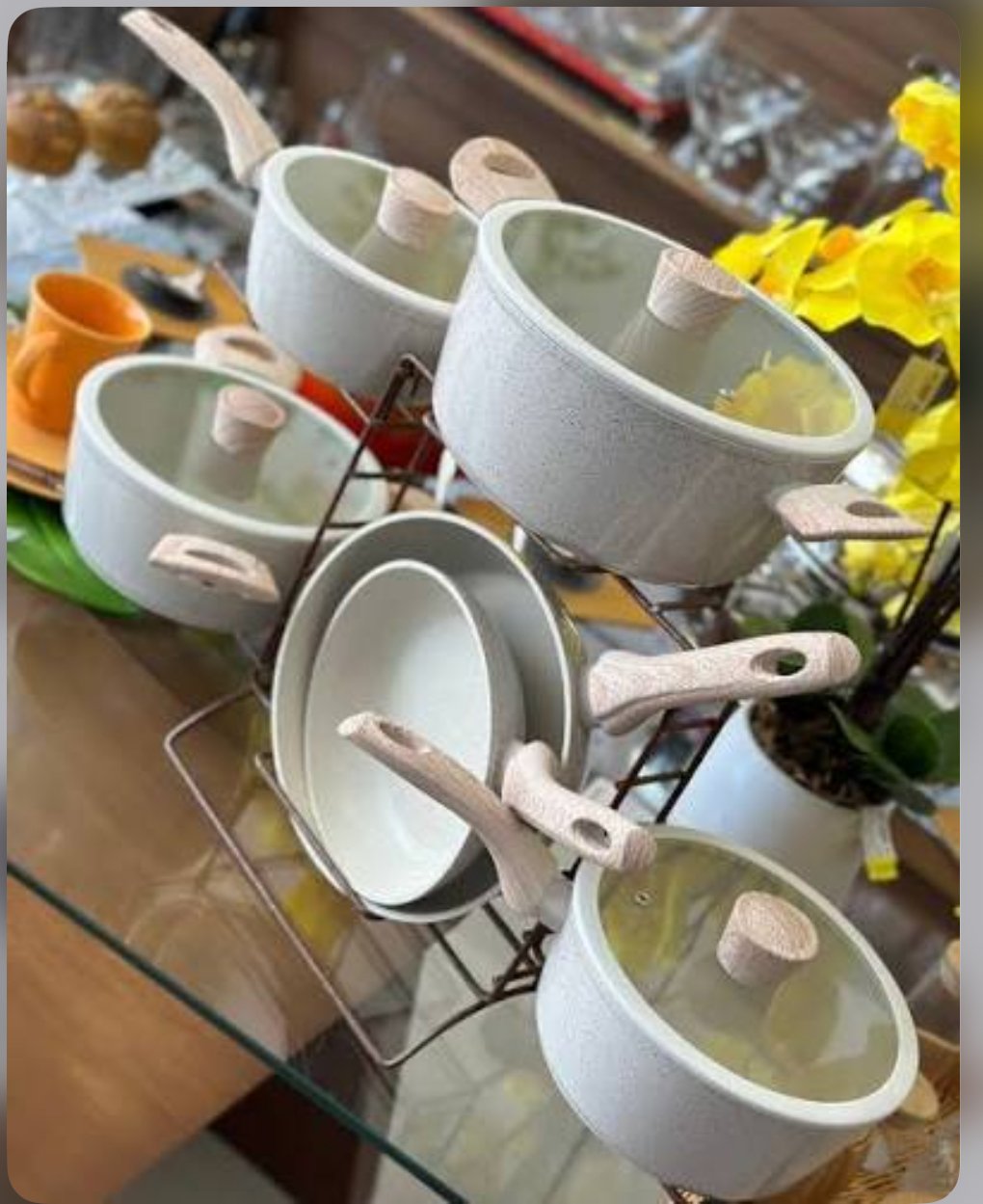 Kit de panela de cerâmica